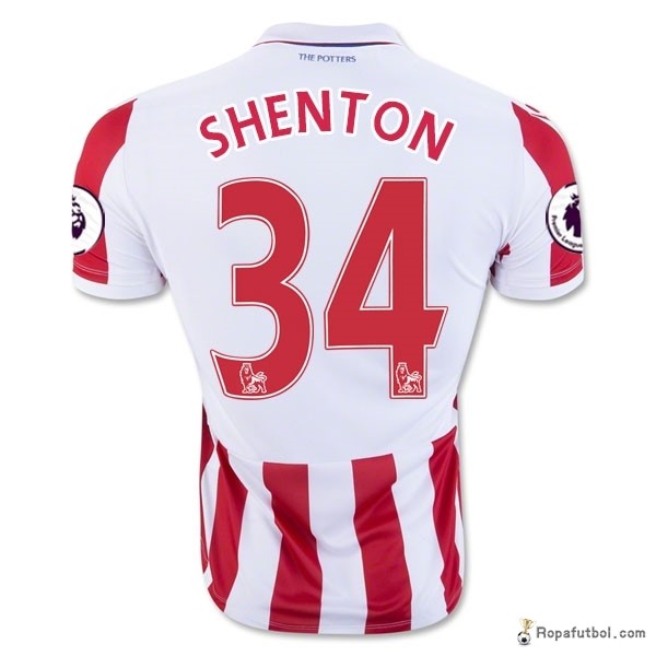 Camiseta Stoke City Replica Primera Ropa Shenton 2016/17 Rojo